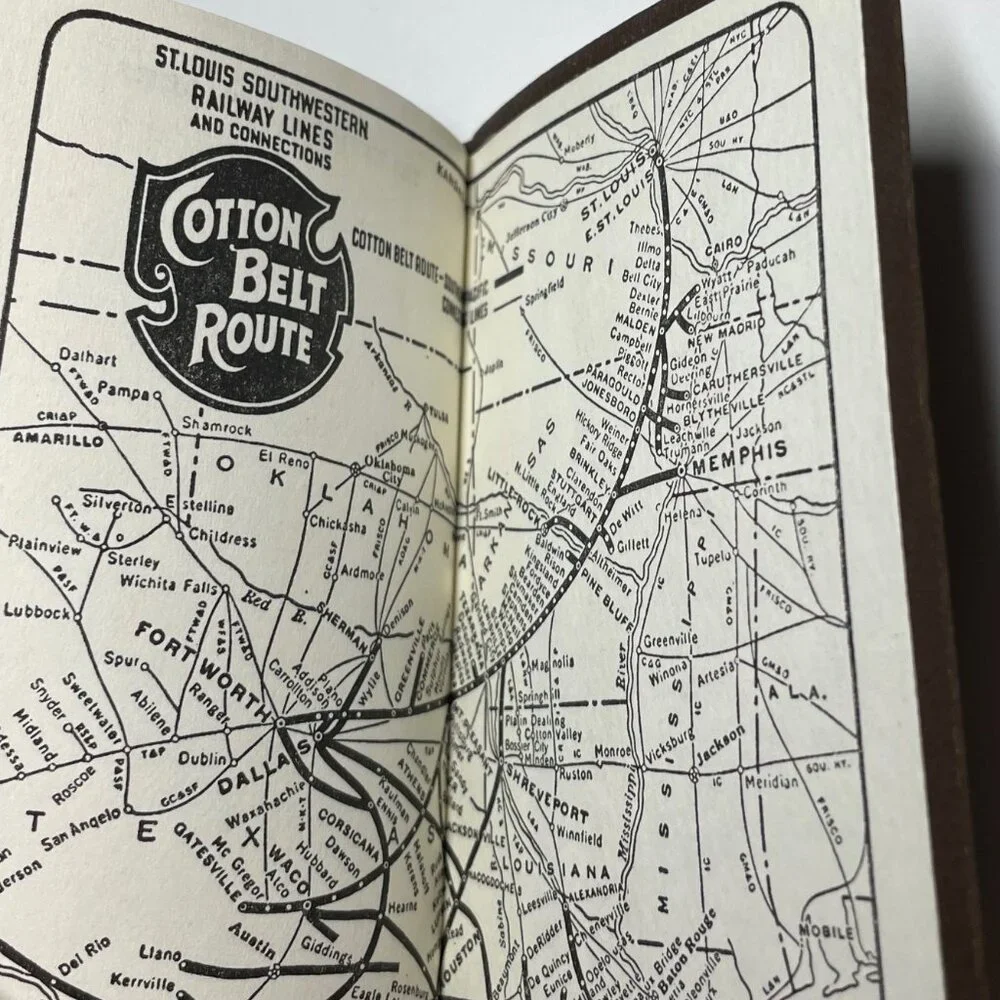 1966 Cotton Belt Route Pocket Diary St Louis Southwestern Railway RR Book